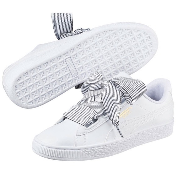 puma basket ribbon laces